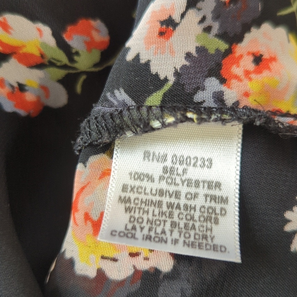 Kirra Black Sheer Floral Tank - Picture 6 of 6